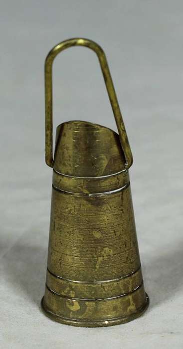 Miniature bronze coal shuttle