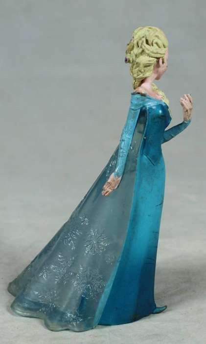 Elsa figurine in a ballgown - from the movie Frozen