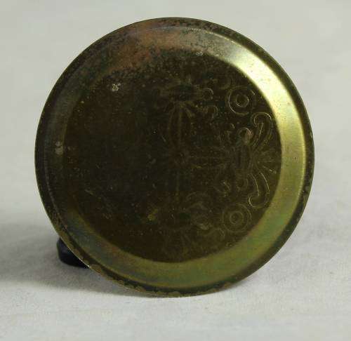 Miniature brass drinking tray with decanter and four cups