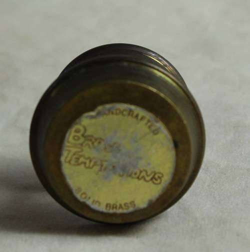 Miniature brass burner and pot set