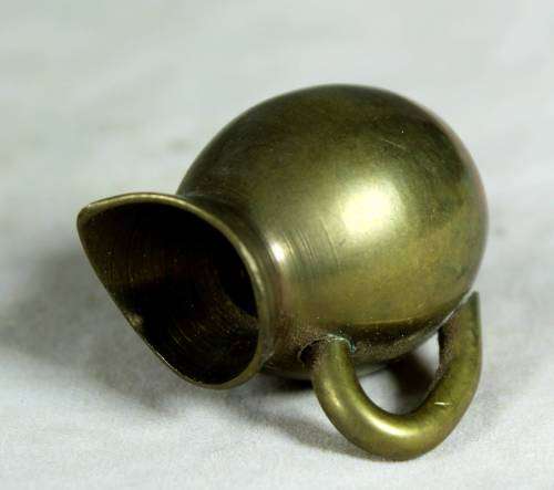 Miniature brass milk jug