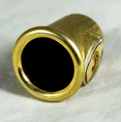 Miniature brass carousel thimble