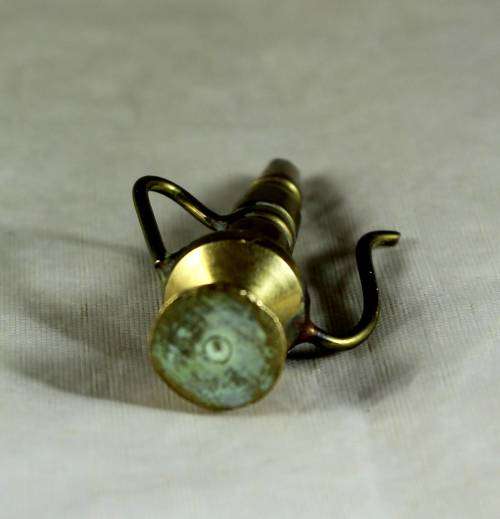 Miniature brass coffee pot