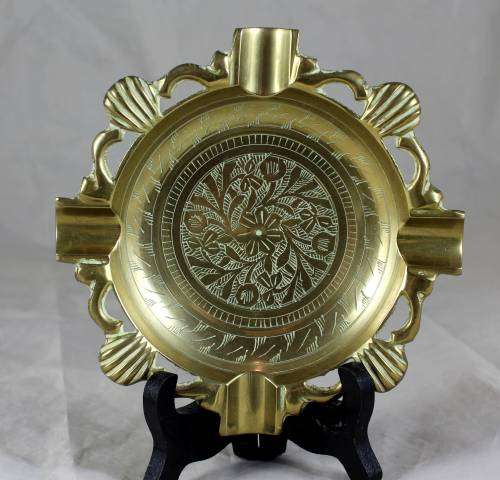 Large brass ashtray