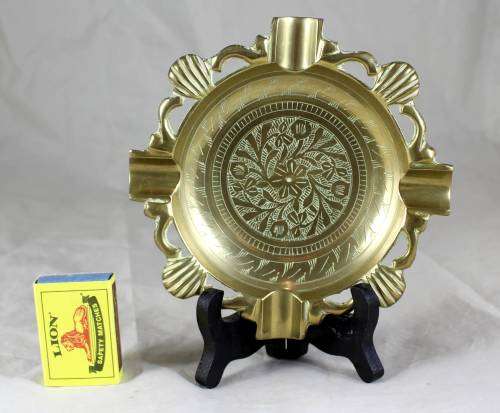 Large brass ashtray