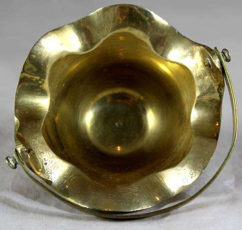 Small brass basket
