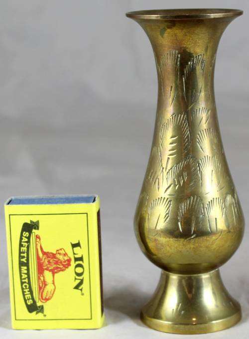 Small brass vase