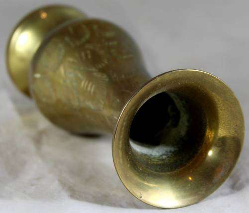 Small brass vase