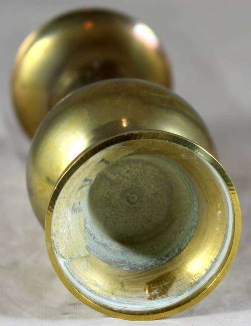 Small brass vase