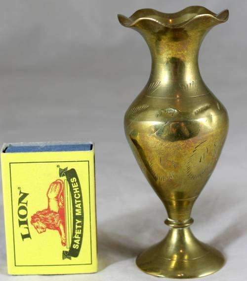 Small brass vase