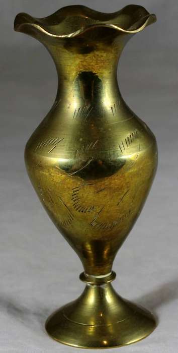 Small brass vase