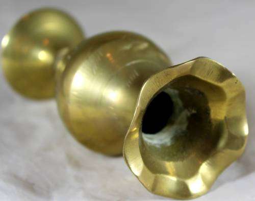 Small brass vase