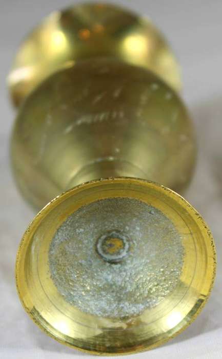 Small brass vase