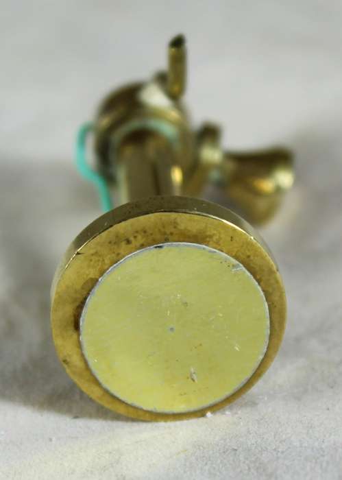 Miniature bronze vintage telephone