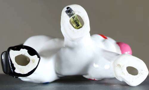 Small clown figurine - trying to do a handstand