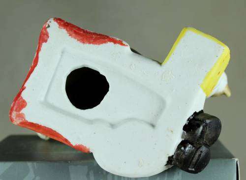 Clown figurine - with puppy playing a concertina