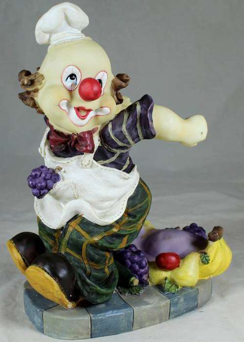 Large clown figurine - wine bottle holder