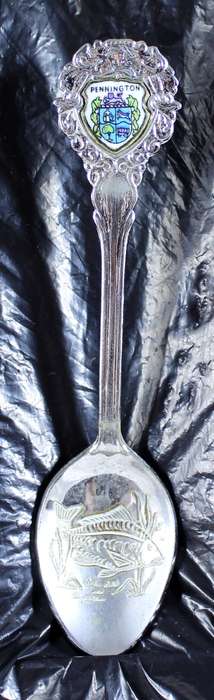 Souvenir spoon - Pennington with engraving