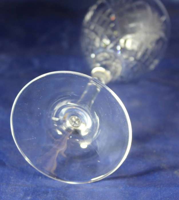 Set of 5 of Crystal Red Wine Glasses
