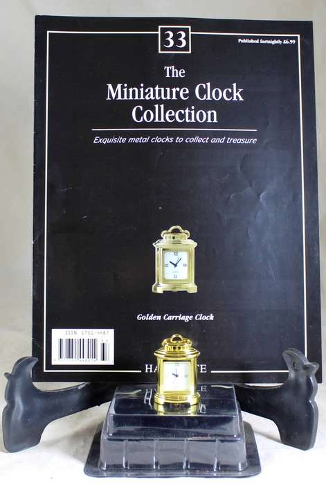 Hachette clock with booklet - #33 Golden Carriage Clock