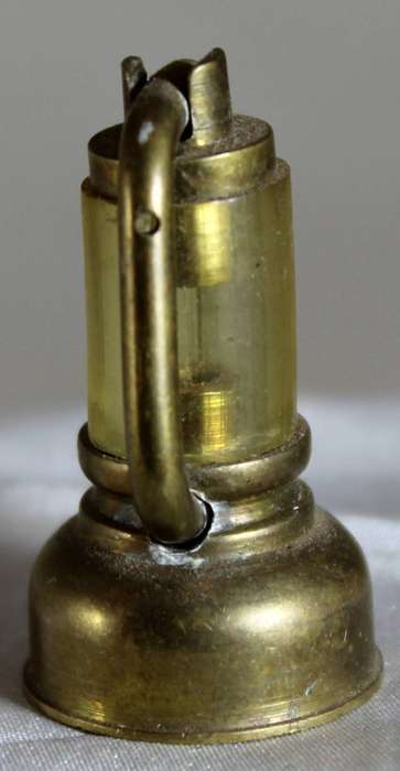 Miniature brass storm lamp