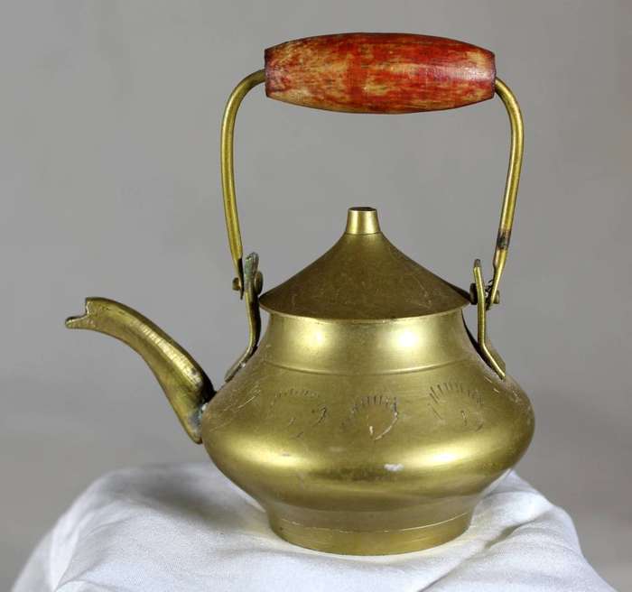 Small brass kettle