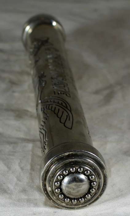Silver Plated Birth Certificate - Cylinder Holder