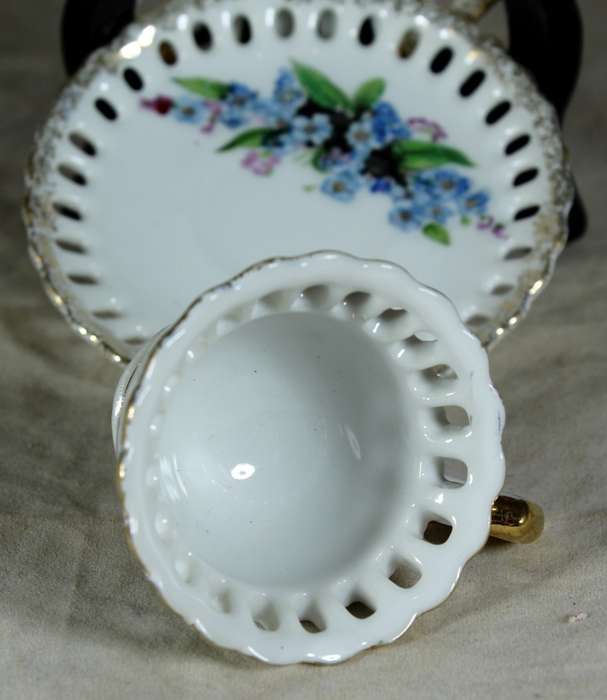 Miniature trio - cup, saucer & side plate