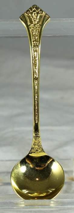Eetrite 24Ct gold plated Fleur sugar spoon