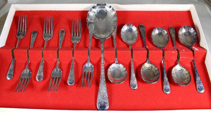 Rodd EPNS silver table set