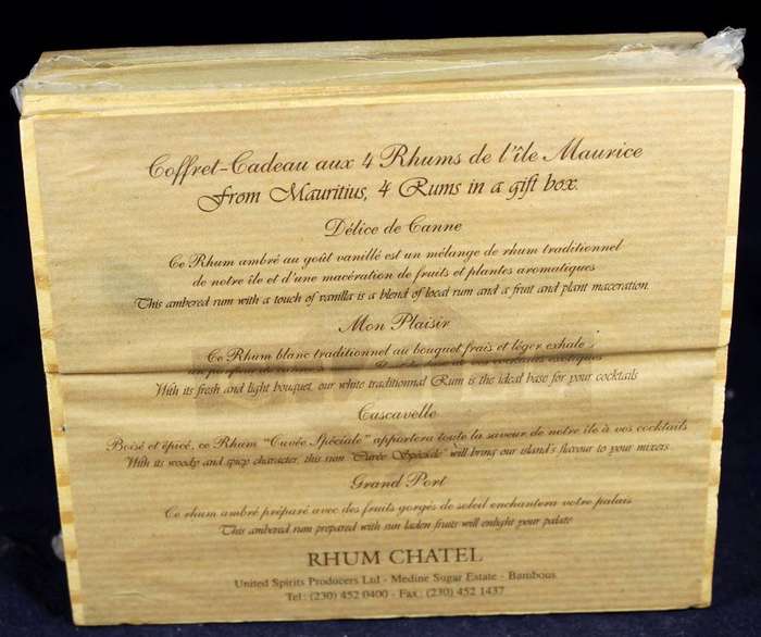 Rhum Chatel ( Mauritius) Set of 4 x 50ml Rum Bottles