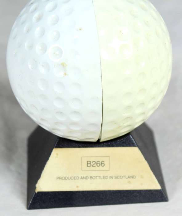 Old St Andrews scotch whisky golf ball miniature on stand - 50ml bottle