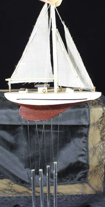 Sailboat wind chime