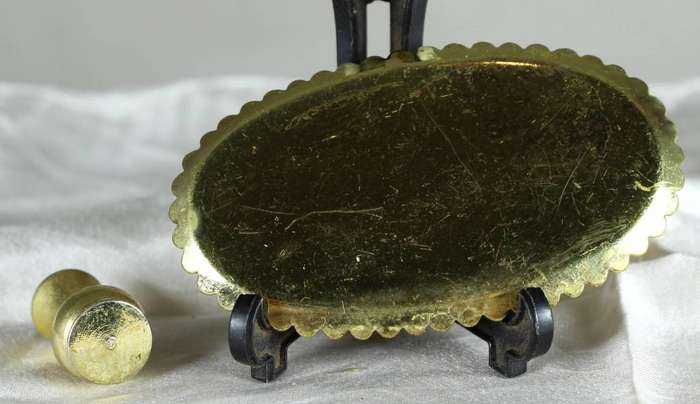 Miniature brass tray with cups & water jug
