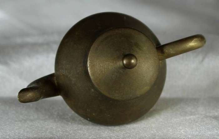 Miniature brass coffee pot