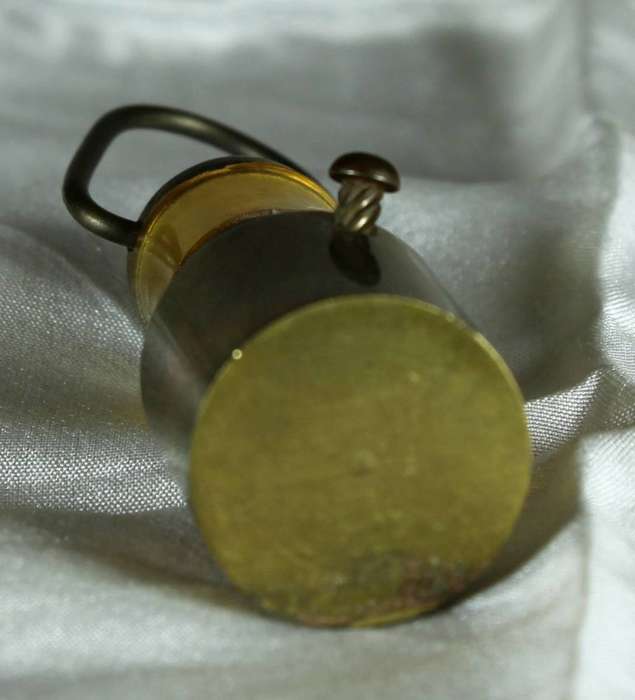 Miniature brass gas lamp