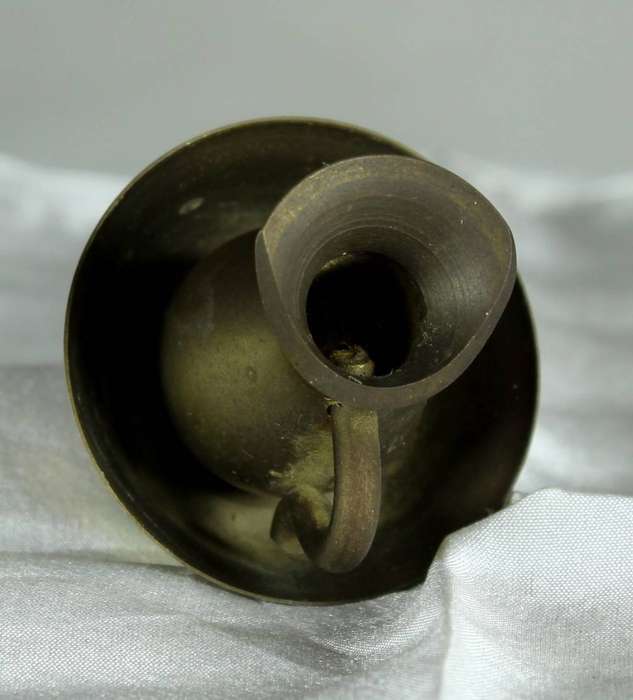 Miniature brass wash basin with pitcher