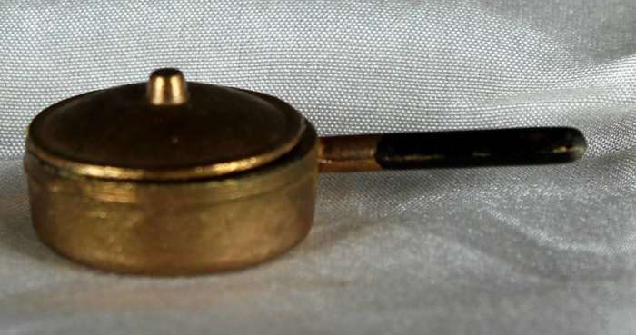 Miniature Copper - Lidded Pan
