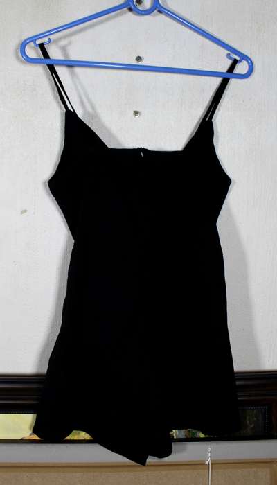 Black short length romper
