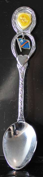 Souvenir tea spoon - Sun City - Bophuthatswana flag