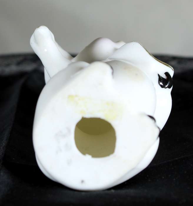 Vintage porcelain miniature musician pig - the conductor