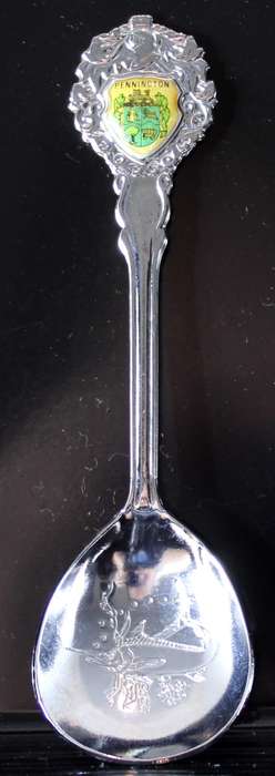 Souvenir sugar spoon - Pennington