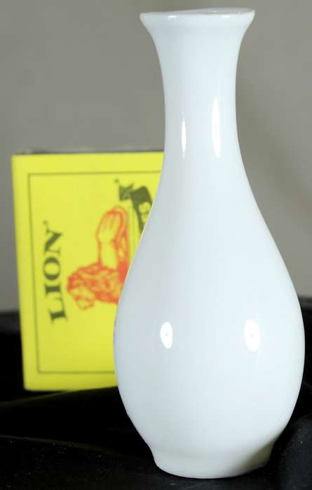 Small Chinese glass bud vase