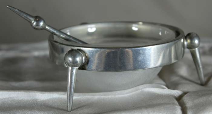 Silver plated and glass salts
