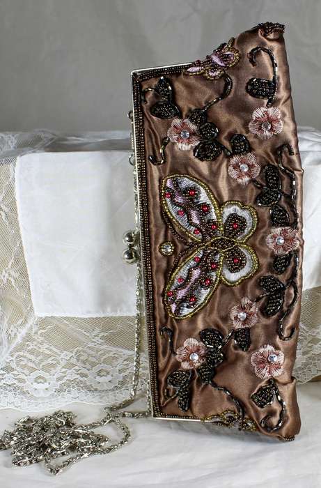 Beaded clutch purse/handbag