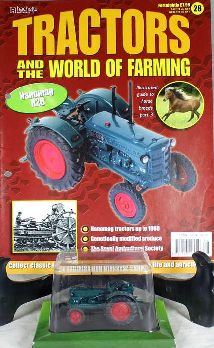 Collectible tractor & info sheet - Hanomag R28