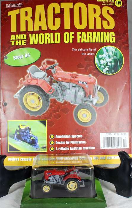 Collectible tractor & info sheet - Steyr 84