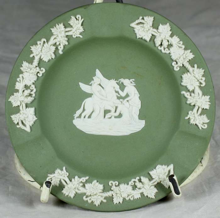 Green Wedgwood - Jasper Ware - ashtray