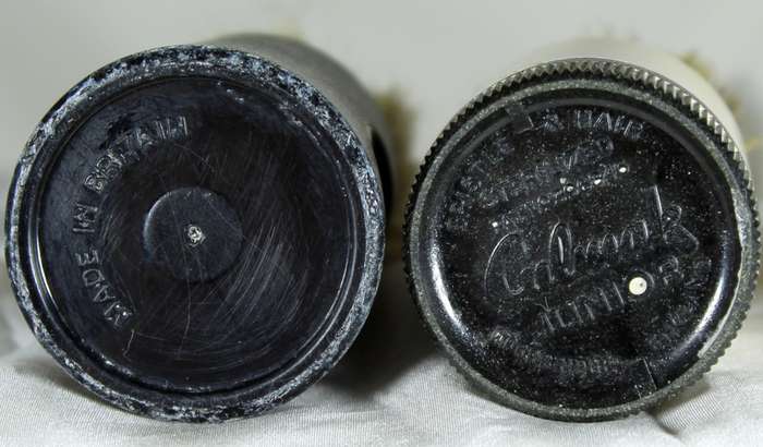 Pair of vintage shaving foam applicators