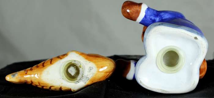 Character salt & pepper set - bear & fish